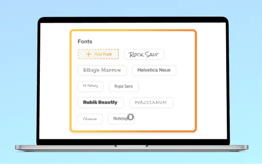 Add Custom Fonts